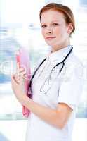 Portrait of an assertive female doctor