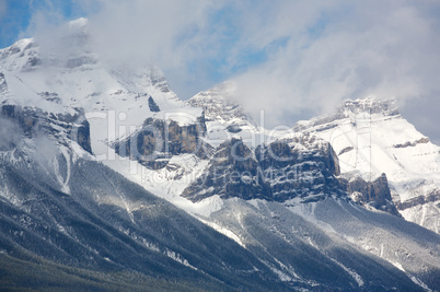 Fresh snow in the mountains