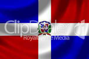 Nationalfahne der Dominikanischen Republik