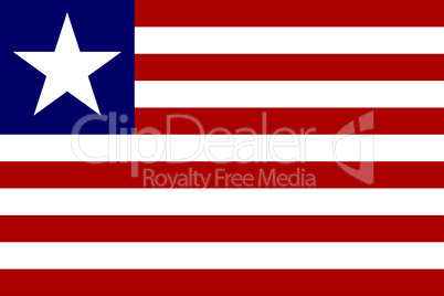 Nationalfahne von Liberia