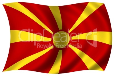 Nationalfahne von Mazedonien