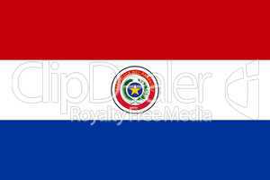 Nationalfahne von Paraguay