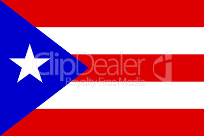 Nationalfahne von Puerto Rico