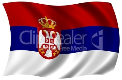 Nationalfahne von Serbien
