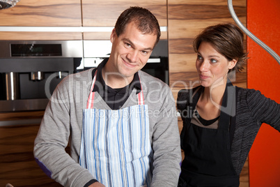 Couple in the kitchen