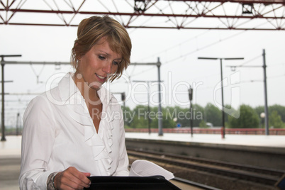 Working at the trainstation