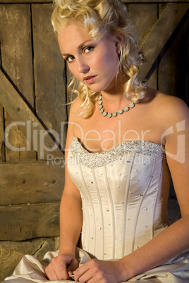 Serious bride