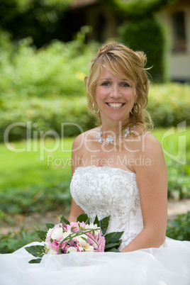 Beautiful happy bride