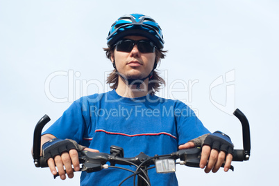 young bicyclist