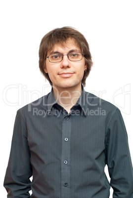 portrait of a young smiling businessman