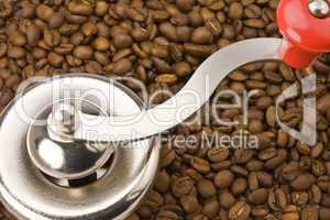 Coffemill with coffeebeans