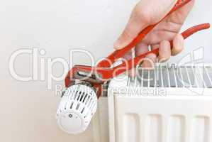 pliers radiator plumber