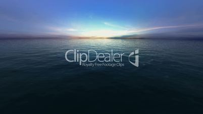 Ocean background - looped 3d animation