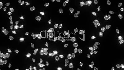 Falling diamonds 02 - looped cg animation
