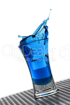Blue Liquid Splash