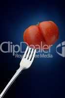 Tomato and fork