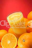 Orange Juice and oranges