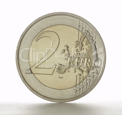 two euro coin