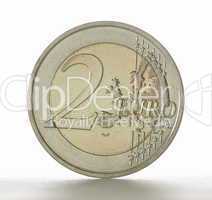 two euro coin