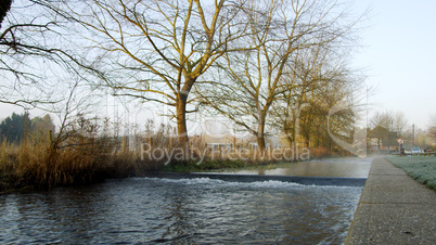 early morning river