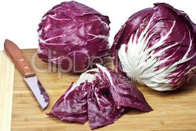 Radicchio geschnitten