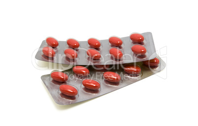 Packs of medical pills