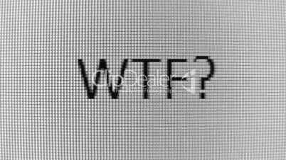 Typing WTF? and Where? words