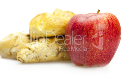 apple and bread