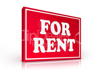 Real Estate Sign - For Rent