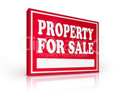 Real Estate Sign Property For sale