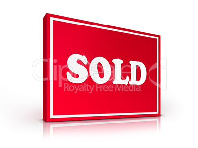 Real Estate Sign Sold