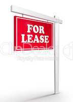 Real Estate Sign - For Lease