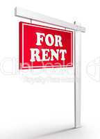 Real Estate Sign - For Rent