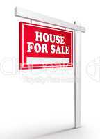 Real Estate Sign House For sale