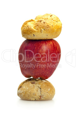 apple and bread