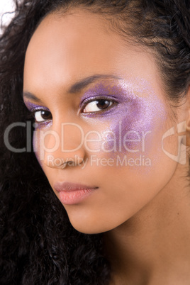 Gorgeous purple girl