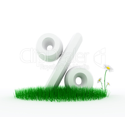 Huge percent on a grass