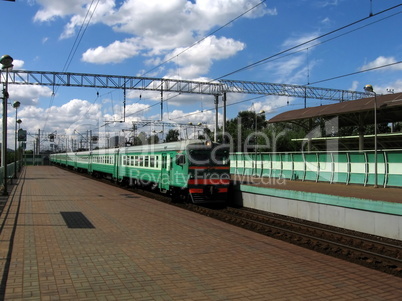 Arriving train