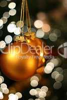Christmas golden ball
