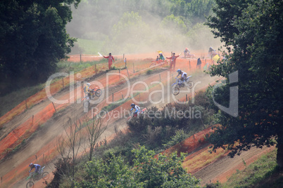 Motorcross in the dust