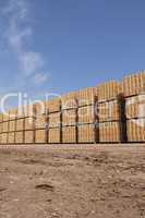 Wooden packing crates