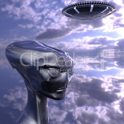 alien portrait from Roswell