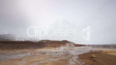 Geysir, small eruption