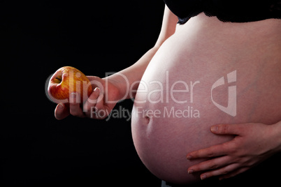 Detail einer schwangeren Frau