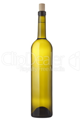 White Wine bottle with cork