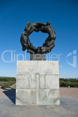 Sculpture Detail in a Park of Oslo, Norway