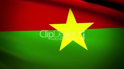 Waving Flag Burkina Faso Punchy