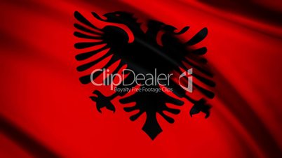 Waving Flag Albania Punchy