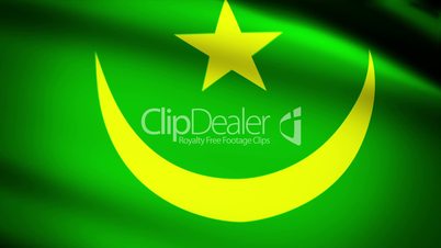 Waving Flag Mauritania Punchy