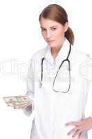 Doctor with dollar